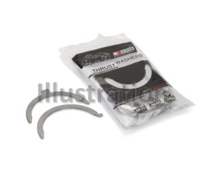 Nissan Sentra Engine Crankshaft Thrust Washer Set - King Engine Bearings - Bimetal (Aluminum Base) - `02-`12 Nissan Sentra Engine Crankshaft Thrust Washer Set - King Engine Bearings - Bimetal (Aluminum Base) - `02-`12